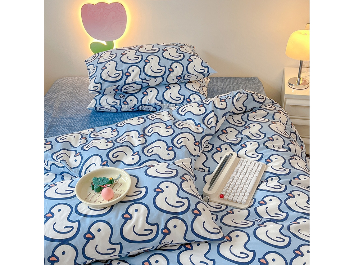 Conjunto de Capas de Edredão LUUCOZK Multicor - 4pcs