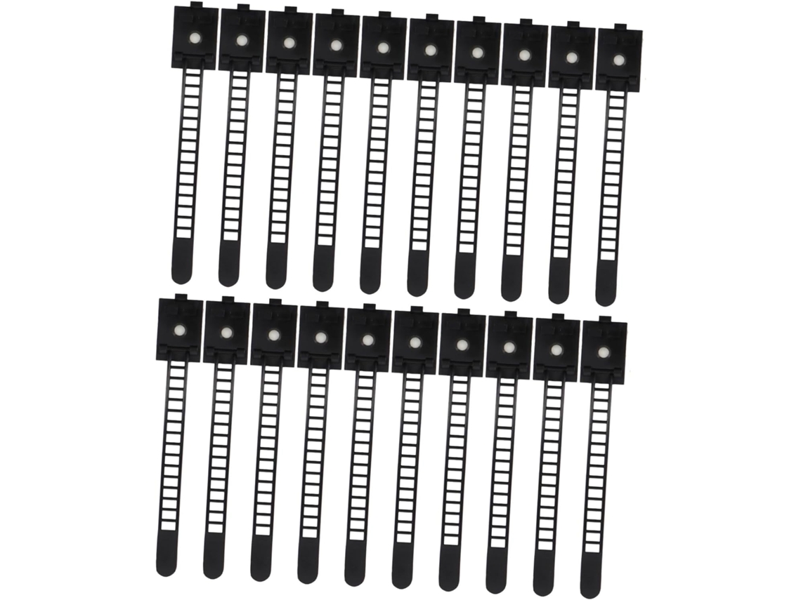 Lot De 50 -câbles Adhésifs Réglables Pour Organiseur De Câbles Pinces En Nylon