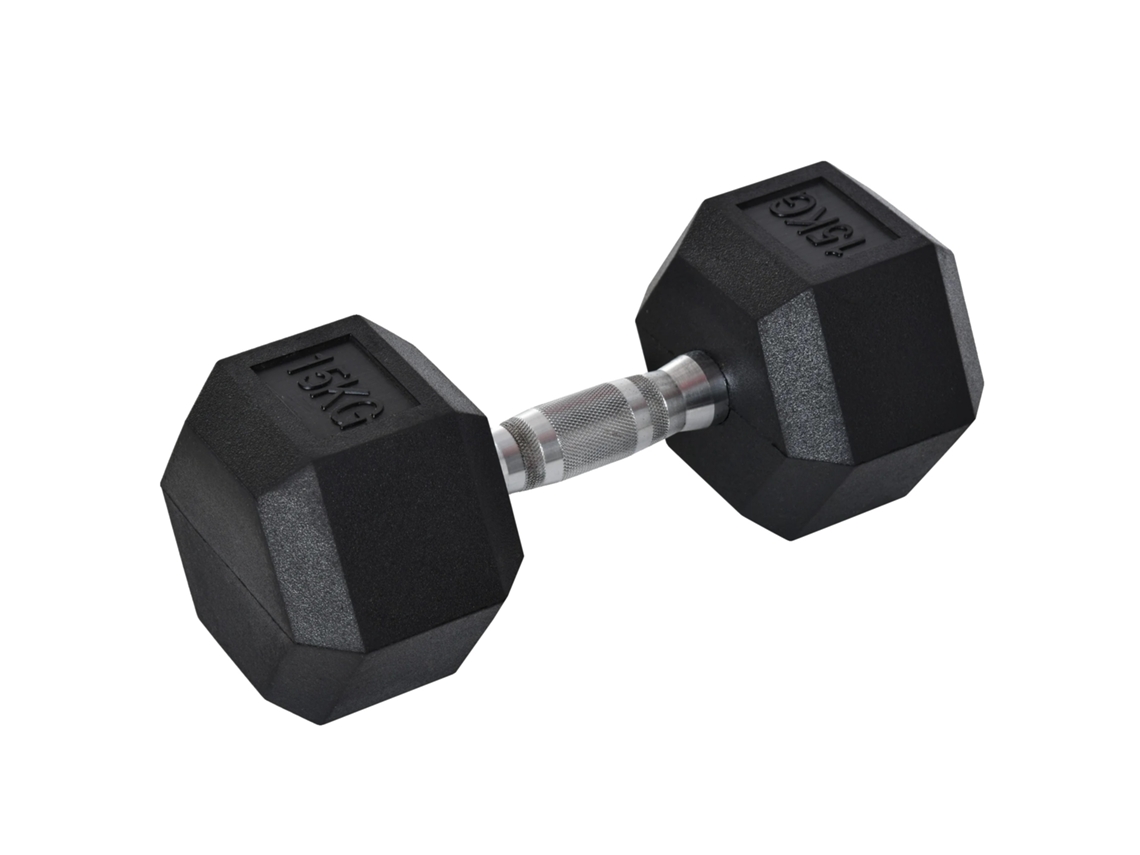 Halter, 15 Kg, Treinamento De Força, Preto