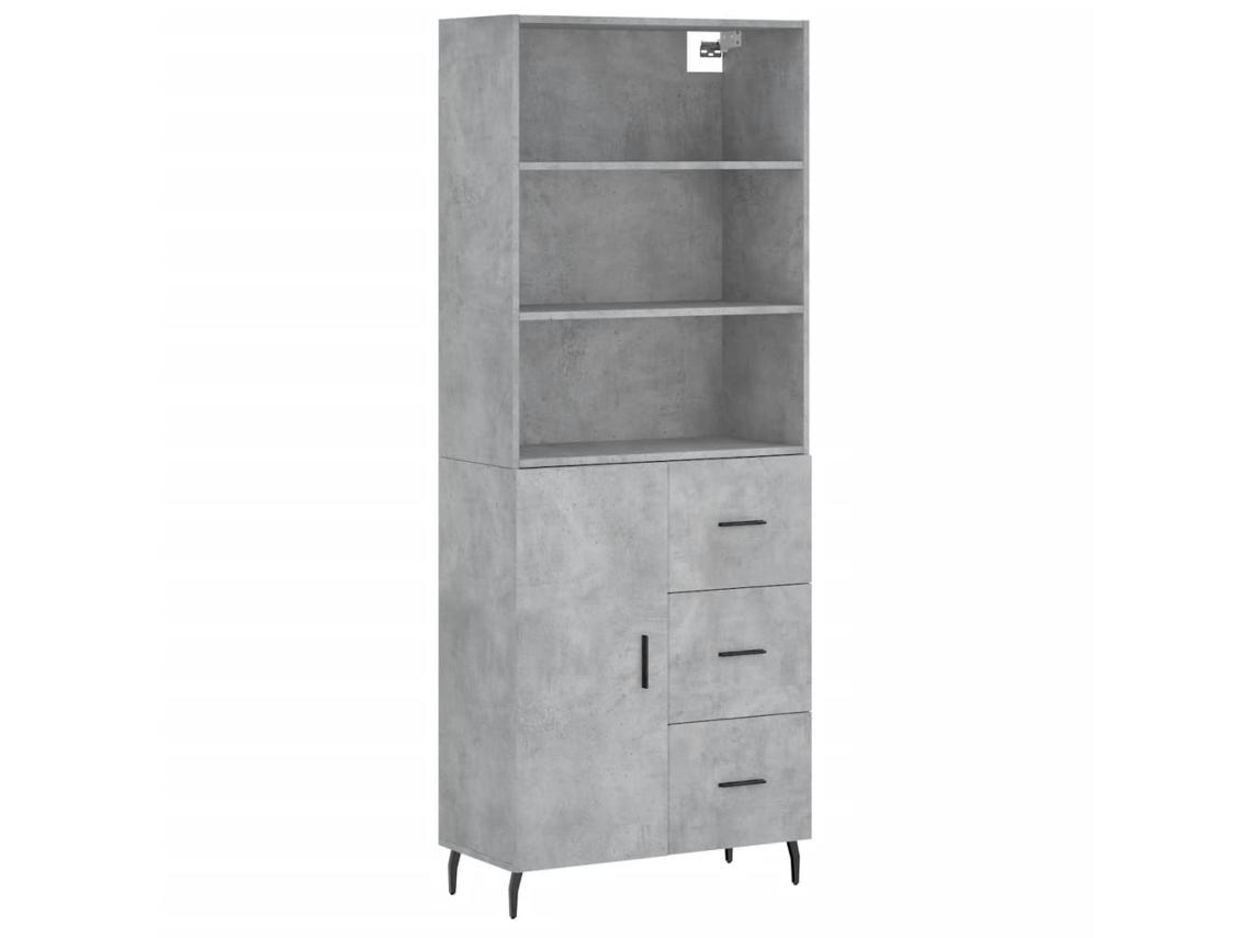 Highboard, Highboards Vidaxl Cinzeto Madeira Processada (n/a)