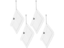 Conjunto Unomor de 4 pastas transparentes impermeáveis com sacos para arquivar objetos e documentos, envelopes com