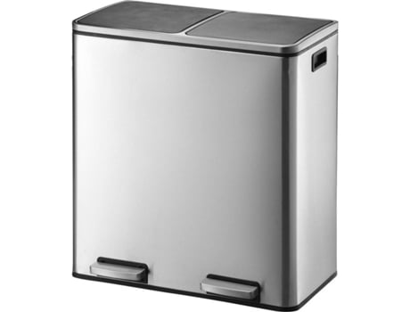 Caixote do Lixo KITCHEN MOVE (Prateado Mate - Aço Inoxidável - 60 L)