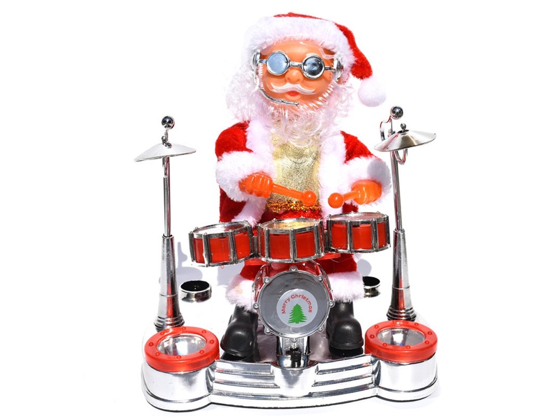Boneco de Natal Eléctrico Santa Claus tocando piano LAXISCREED