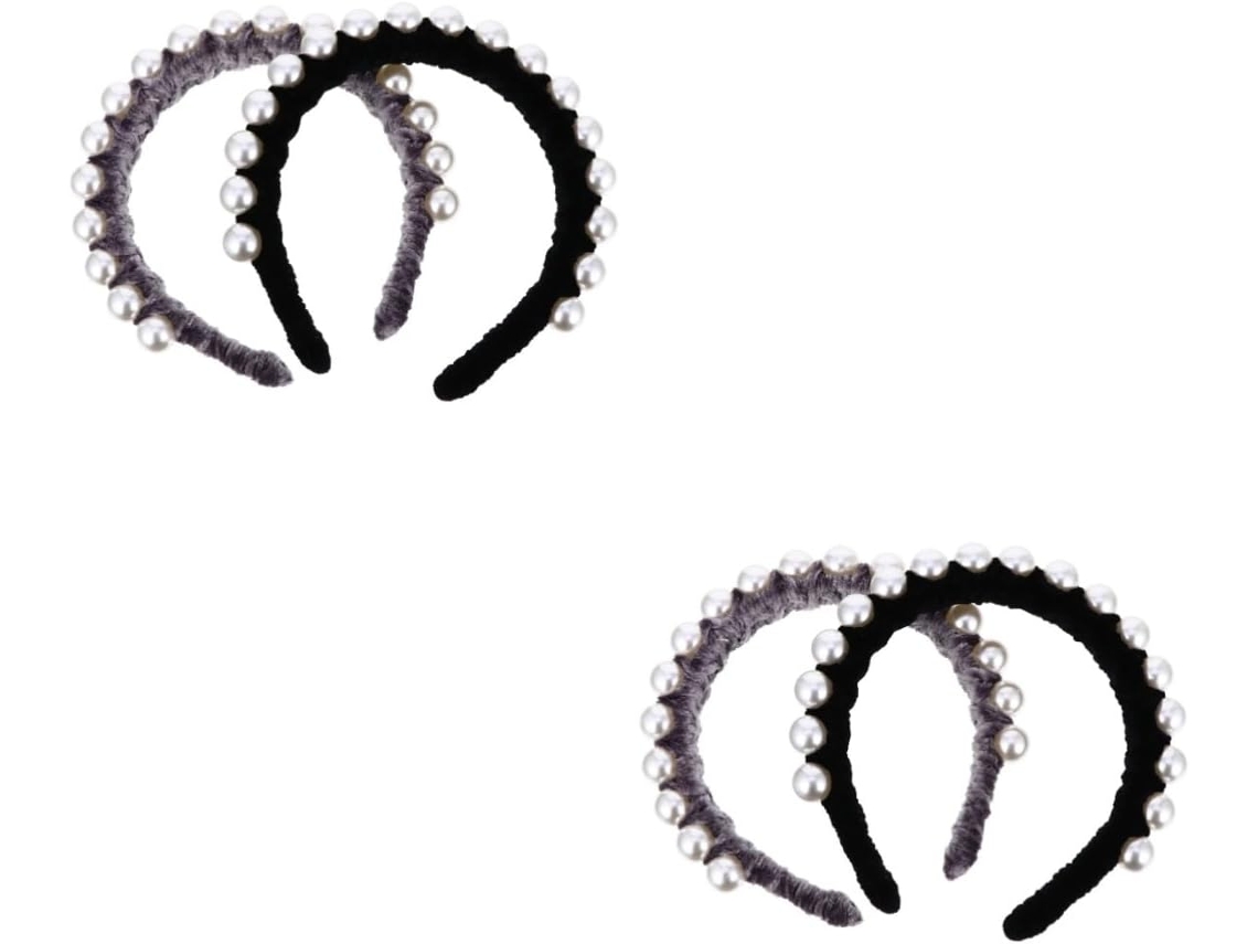 Conjunto De 4 Peças De Tiaras Vintage Femininas Com Pérolas - Acessórios De Cabelo Elegantes E Sofisticados Para Casamentos.