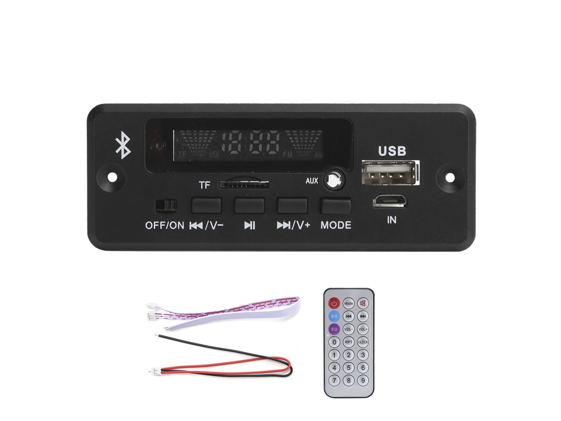 Placa de Decodificação 02cabt, Módulo Universal de Decodificação Wav com Bluetooth CHABERLU