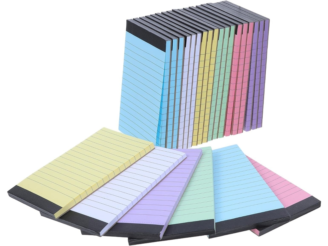 Zerodeko Bloc-notes À Feuilles Détachables, 24 Folhas Lignées, Formato