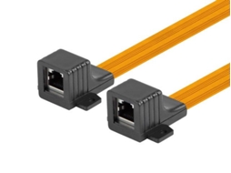 Adaptador LANBERG com ilhós para roteador/switch RJ45, Cat5e, com janela, 17 cm