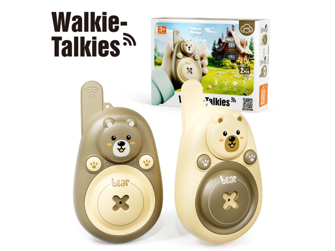 Walkie Talkie Infantil Com Transmissão Sem Fio De Longa Distância, Conversa Ao Ar Livre, Brinquedo De Desenho Animado Com Fio Brilvibera