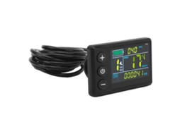 Display LED 2026 para bicicleta elétrica com luz ajustável, à prova d'água em ABS, conector SM, acessório de conversão.