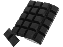 Lurrose Conjunto De 32-almofadas Borracha Antiderrapantes Para Armários Vidro Formato Trapezoidal Pés Autoadesivos