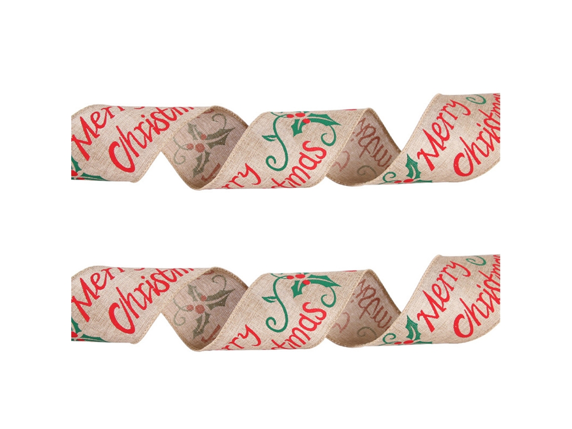 Laxiscreed Fita De Linho Festiva Para Decoração De Natal, 6 Metros, Ideal Para Diy E Artesanato Natalício