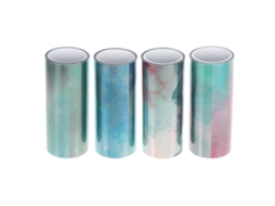 Fita Adesiva Washi, 4 Rolos, Scrapbooking Com Tinta Aquarela, Pacote Com