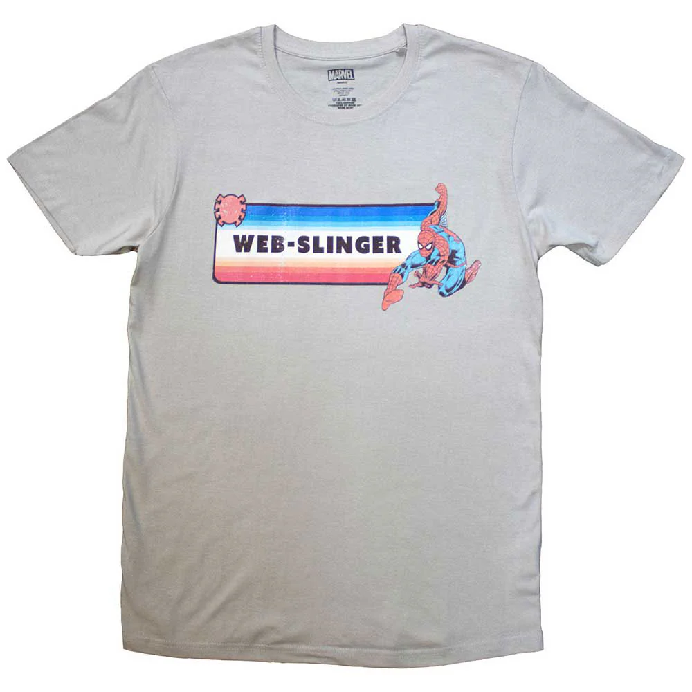 Rockinstone Marvel Comics Spider-man Web-slinger T-shirt Classic（xl）