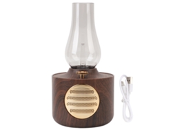 Lâmpada De Querosene Retro Com Alto-falante Bluetooth 5.0 Lanterna Vintage Para Quarto Mesa Madeira