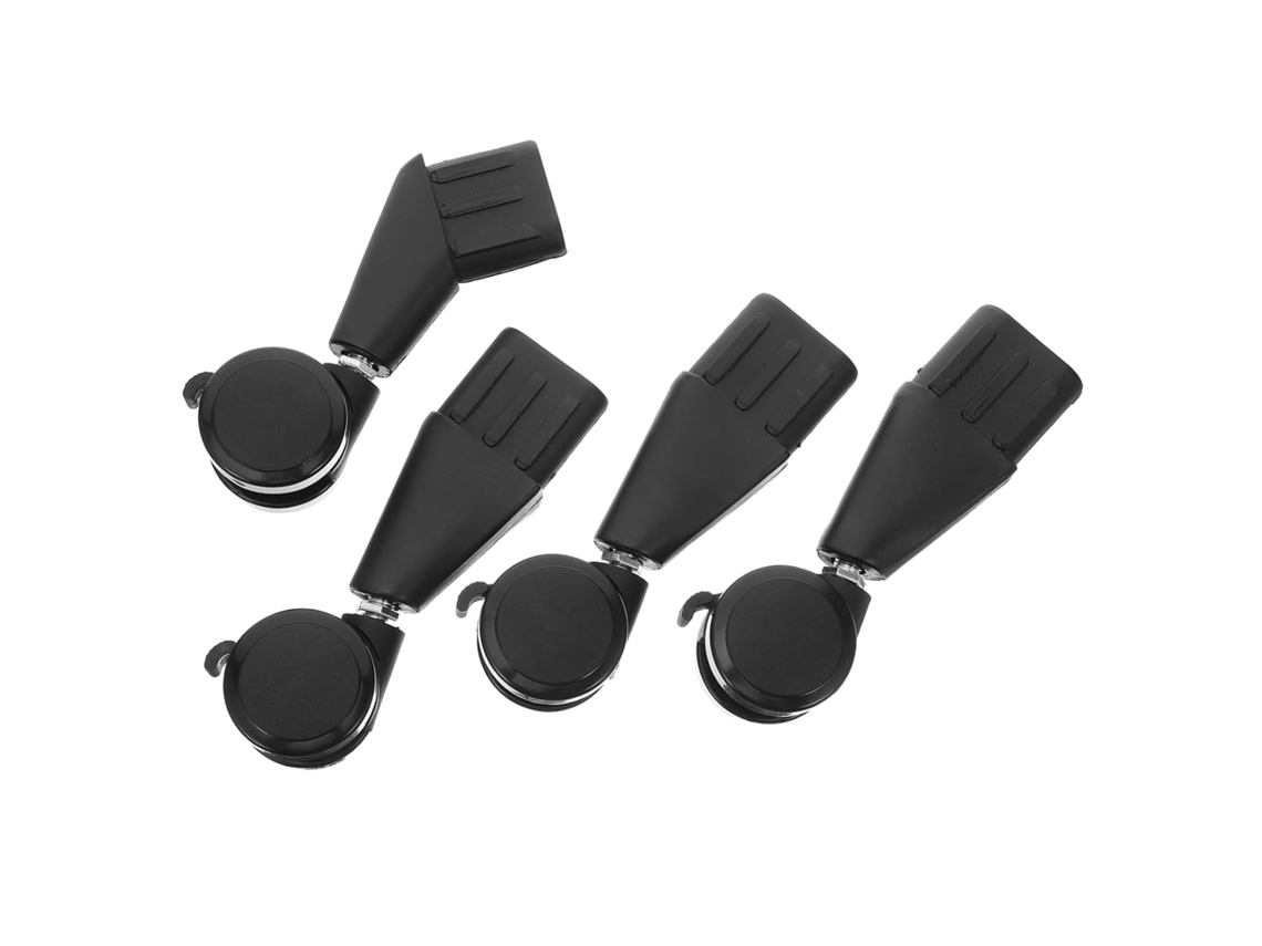 Conjunto De 4 Rodízios Silenciosos De Reposição Para Cadeiras De Escritório, Alta Resistência, Com Haste