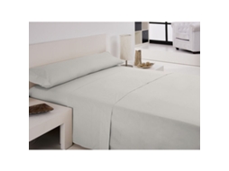Conjunto De Lençol Hosteline Iris Algodão Branco (38x28x5cm)