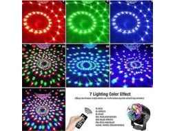 Bola De Disco Activada Por Voz 2025, 7 Colores Com Controle Remoto E Modos De Luz