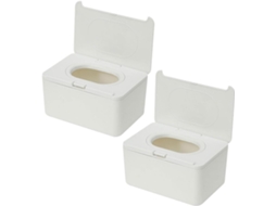 Conjunto de 2 Caixas Dispensadoras de Lenços Umedecidos Recarregáveis, Ideal para Casa e Viagens. CHABERLU