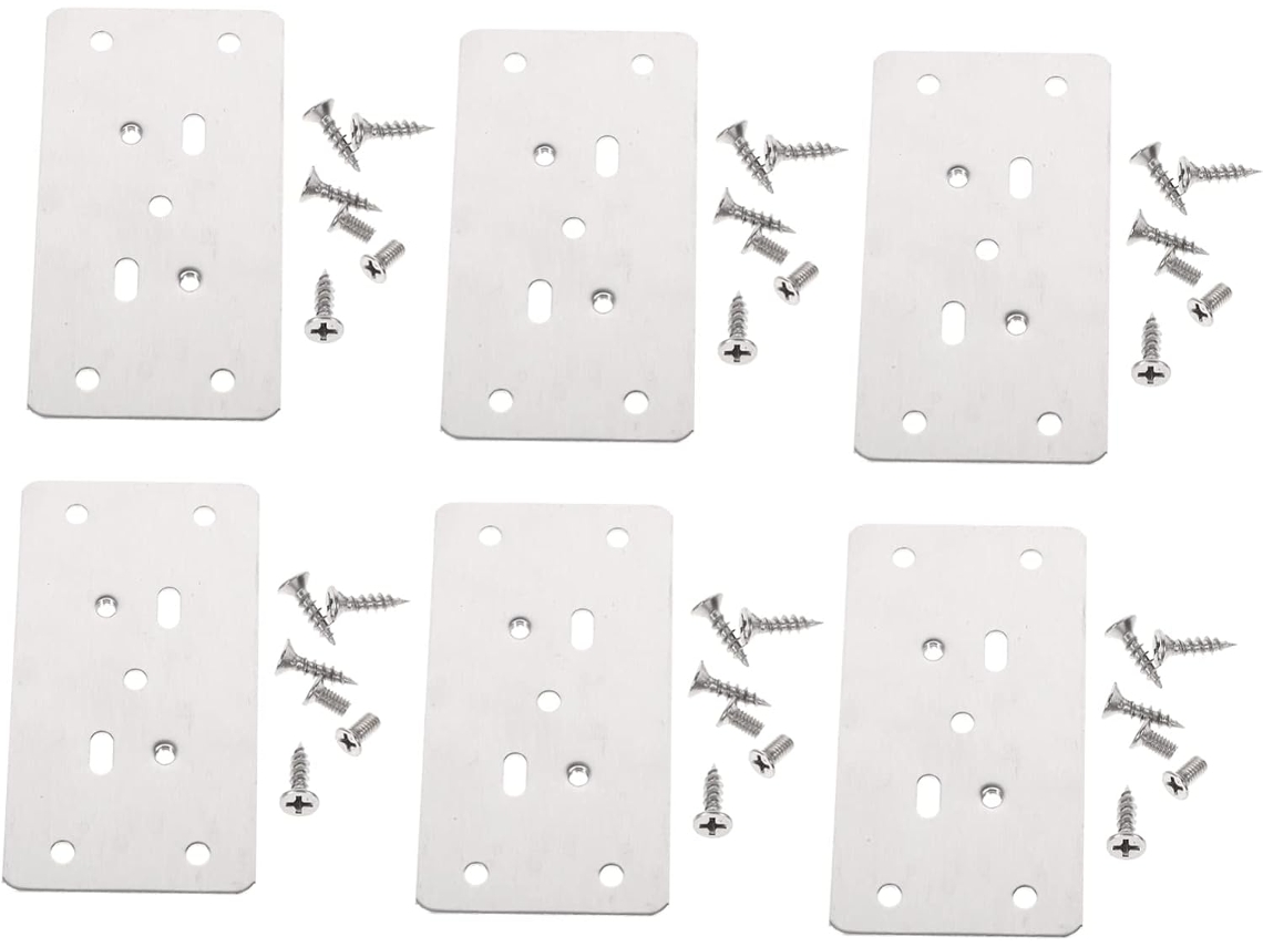Kit De Reparo Dobradiças Para Armários Com 6 Peças E Parafusos Aço