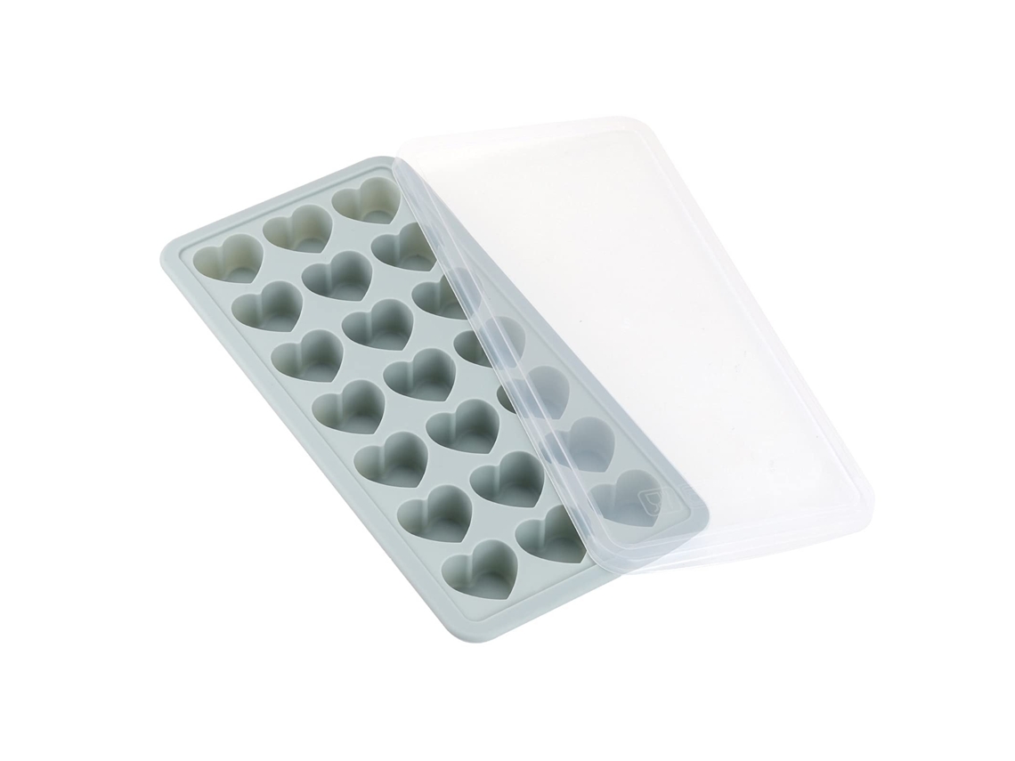 Formas De Gelo Em Formato De Coração Com Tampas, Molde De Silicone, De Fácil Remoção, Moldes Com 21 Cavidades, Gelatina