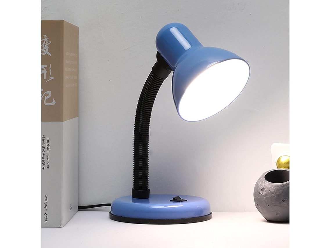 Luminária De Mesa Led, Versátil E Flexível, Ideal Para Casa, Escritório, Quarto, Leitura, Trabalho E Estudo Azul
