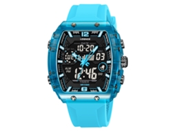 Relógio de Pulso Eletrônico Digital Luminoso e Elegante, À Prova D'água, Relógio Esportivo Masculino MDUG (azul Lago)