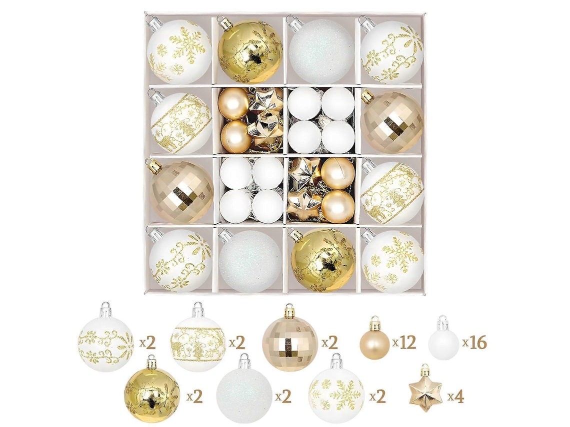 Bolas De Natal Para Árvore Em Plástico Com 16 Unidades