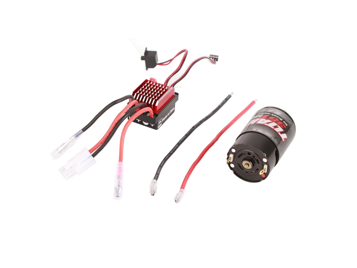 Motor De Escova 550 Esc 360a Controlador De Velocidade Eletrônico Para Carro Rc 1/10 35t Acessórios Rc