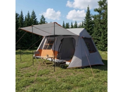 Vidaxl Tenda Túnel Cinza E Laranja 400 X 278 X 182 Cm