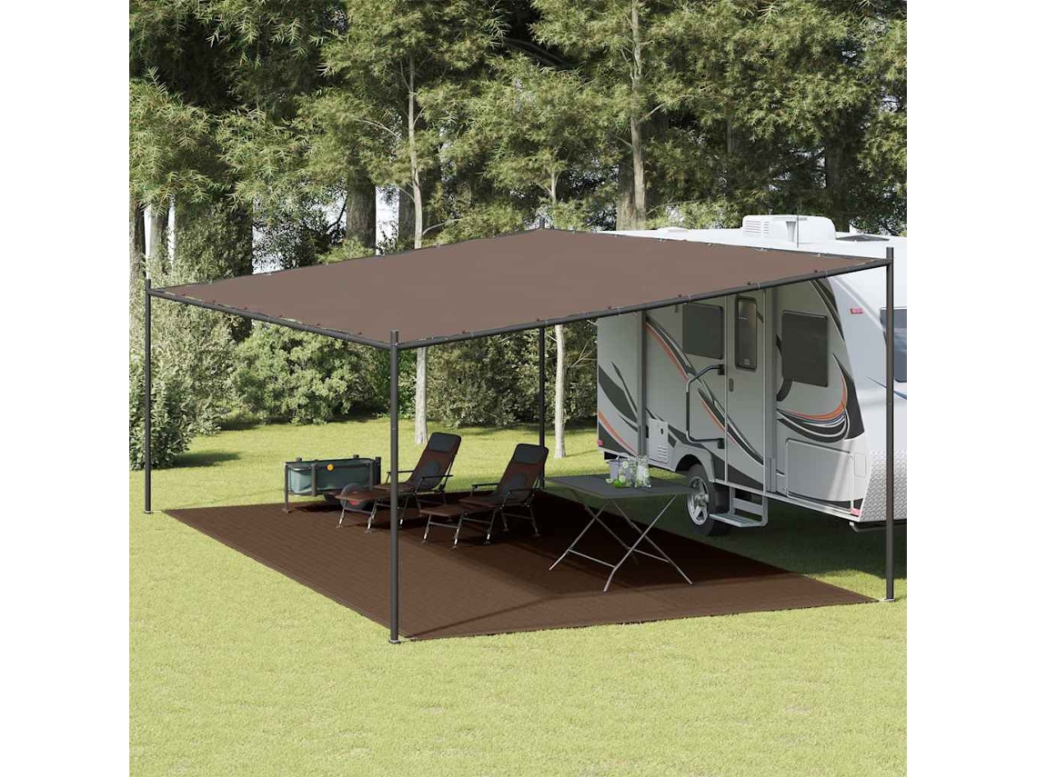Vidaxl Tapete De Campismo Para Tenda 400x600 Cm Castanho