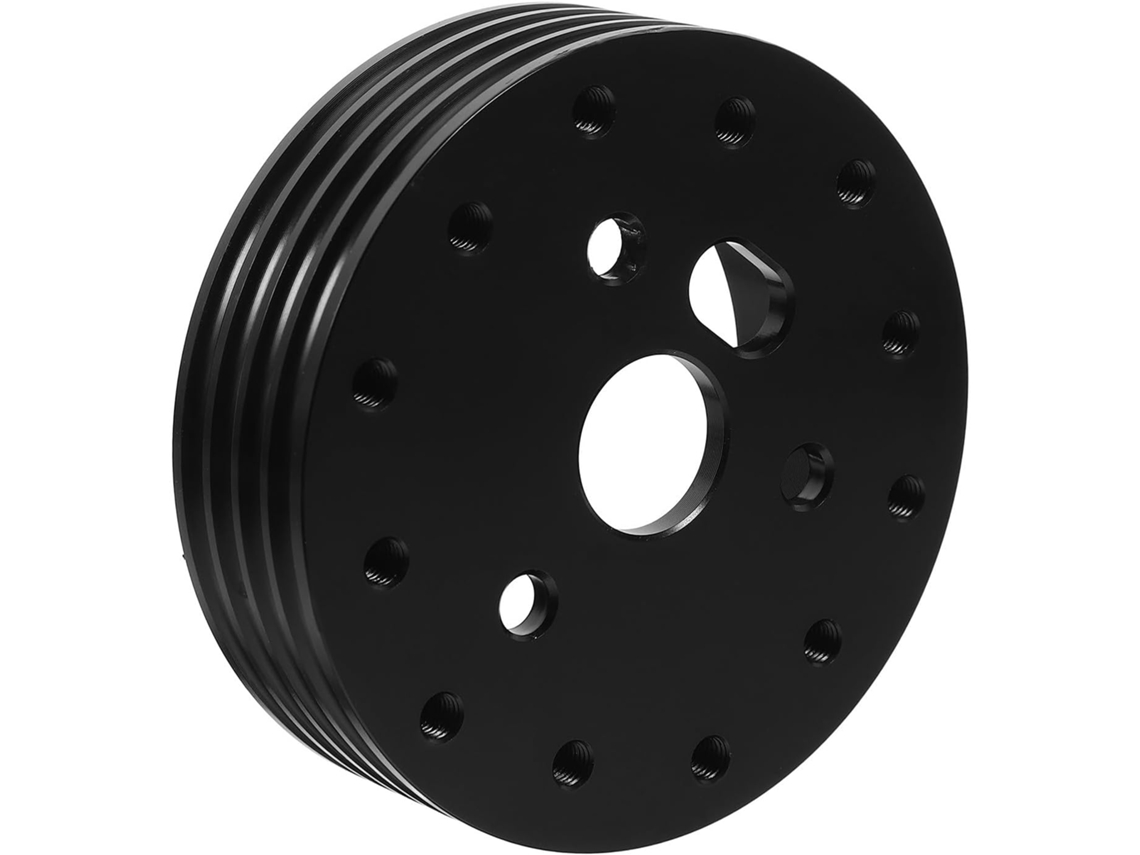 Adaptador De Volante Em Liga Alumínio Preta, Espaçador De Cubo 6 Furos Para 3, Instalação Plug And Play, Conexão Estável
