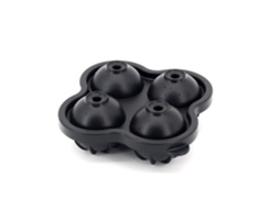 Forma De Gelo Redonda Bac A Xl Silicone, 1 Forma De Silicone Para 4 Cubos Gelo