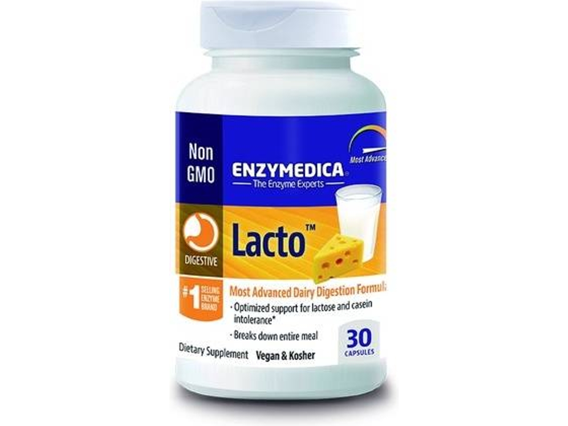 Suplemento Alimentar ENZYMEDICA Lacto (30 cápsulas vegetais)