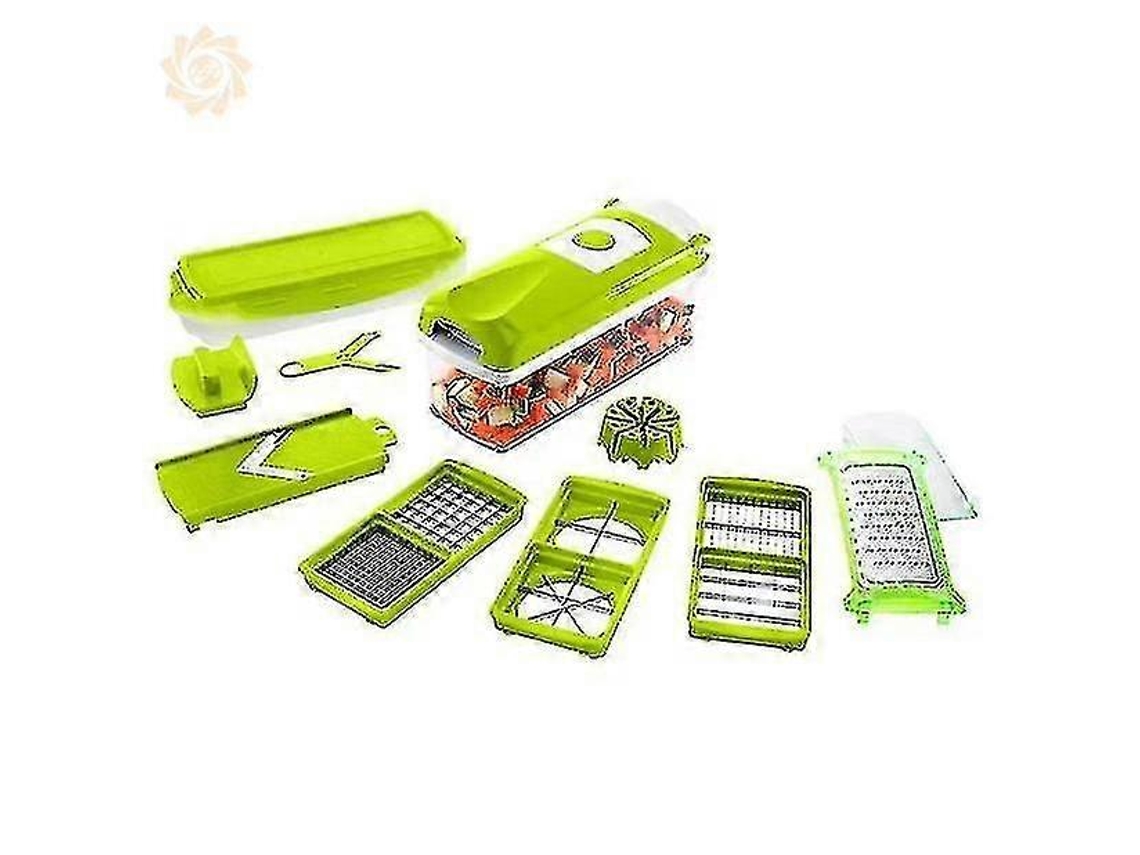 Lurelia Cortador Legumes 2 Lâminas Aço Inoxidável Ajustável Proteção Manual 6 Mm Vermelho Para Frutas