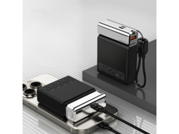 Power Bank De 22,5 W E 10.000 Mah, Carregamento Ultrarrápido Com Cabo Integrado, Mini Carregador Portátil Bidirecional De Alta Capacidade