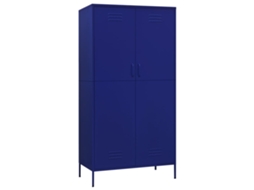 Roupeiro 90x50x180 Cm Aço Azul Marinho MAISON EXCLUSIVE
