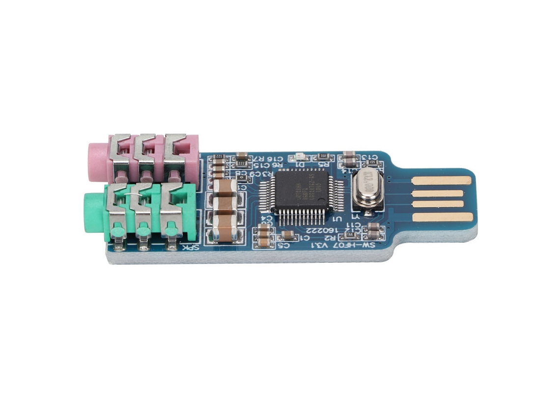 Placa Som Usb Sem Driver Cm108 Adaptador Externo | S/MARCA