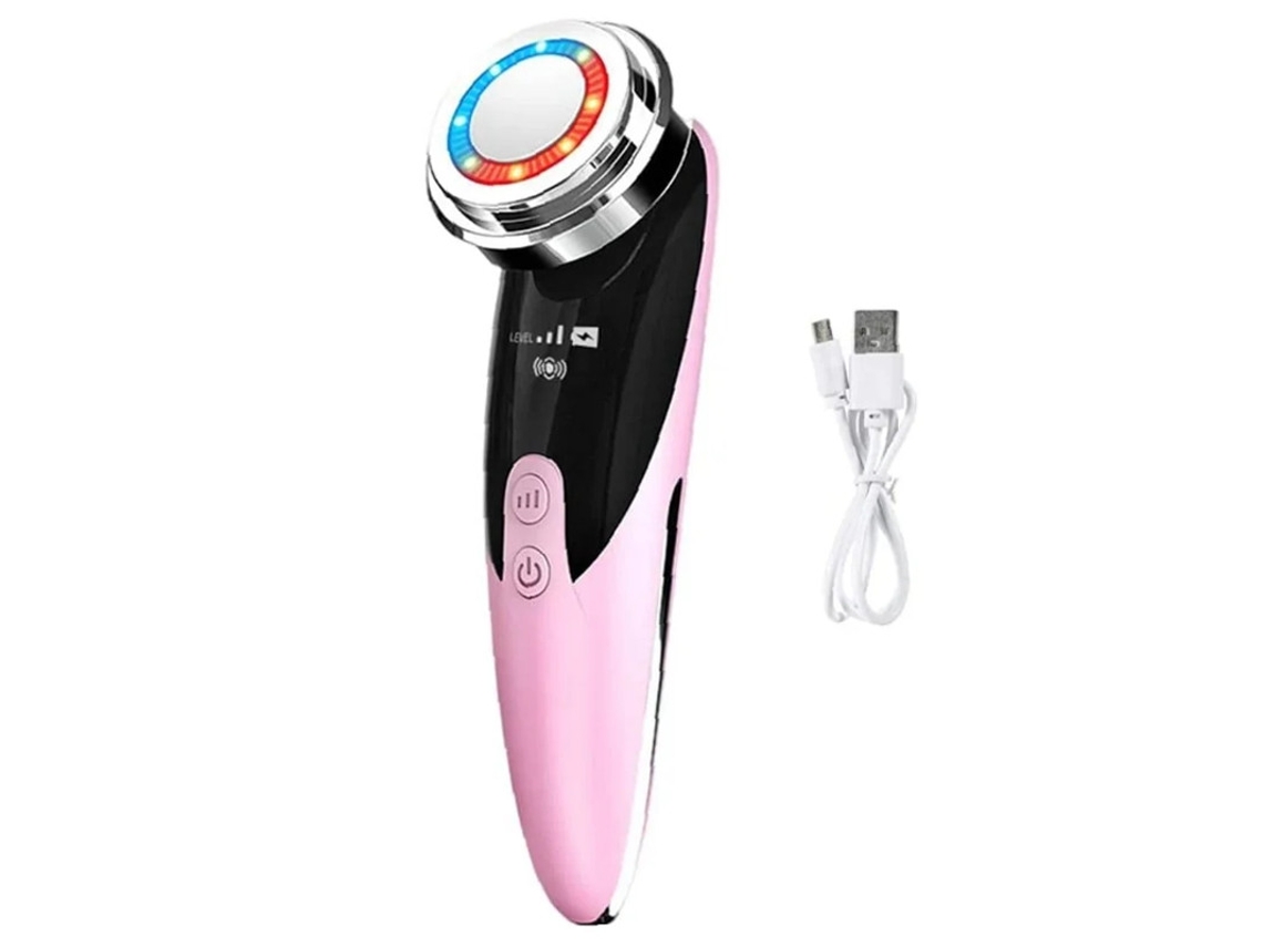 Dispositivo De Beleza Facial Hidratante Limpeza Profunda Massageador Máquina De Levantamento De Pele Instrumento Para Rosa Anti Rugas Rosa Bestvite