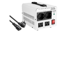 Transformador De Tensão, Potência Máxima De Até 5000w, Interruptor De Segurança Incluído, 2000w Branco