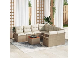 Vidaxl Conjunto De Sofá De Jardim 9 Unid. 8-número De Lugares