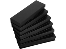 Estojo Para Lápis De Papel Solustre Com 6 Peças E Tampa Preta, Fácil De Abrir E Fechar, Organizador Prático Para Casa E
