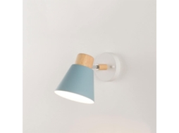 Luminária De Parede E27, Luminária De Metal Com Uma Única Lâmpada, Ferro, Luminária De Parede Interna, Amarelo, Verde