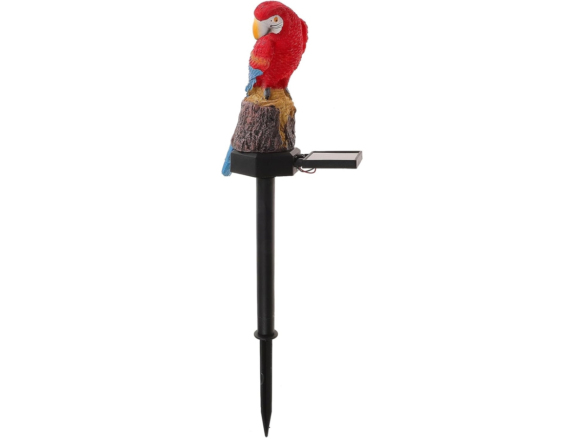 Luminária Solar Led Em Formato De Pássaro Vermelho, À Prova Dágua, Ideal Para Gramados, Jardins E P Gokoco
