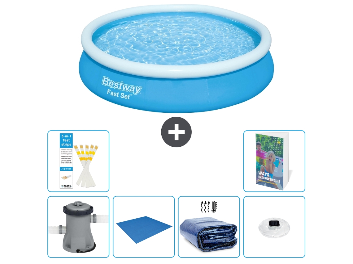Bestway Piscina Bestway Fast Set Redonda - 366x76 Cm - 7-peças S272