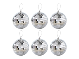 Conjunto de 12 mini bolas de discoteca para festa em plástico marrom BRILVIBERA