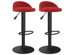 Bar Stool, Bar Stools Vidaxl Vermelho Veludo (n/a)