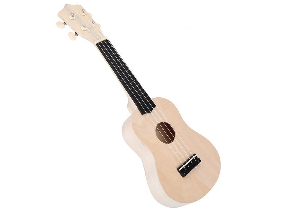 Ukelele de Brinquedo Faça Seu Próprio Kit de Ukulele Havaí de 21 Pol. Conjunto de Montagem de Brinquedos Diy para Crianças