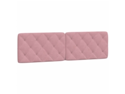 Headboard Cushion, Headboard Cushions Vidaxl Cor-de-rosa Veludo (180 Cm)