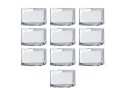Pacote com 10 adesivos de hidrogel para rugas de bochecho e cravos nasolabiais, suaves para o rosto, ideais para salões de beleza.
