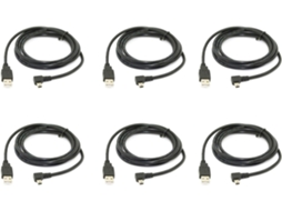 Cabo De Dados Mini Usb B Tipo 5 Pinos Macho Com Ângulo 90 Graus Para